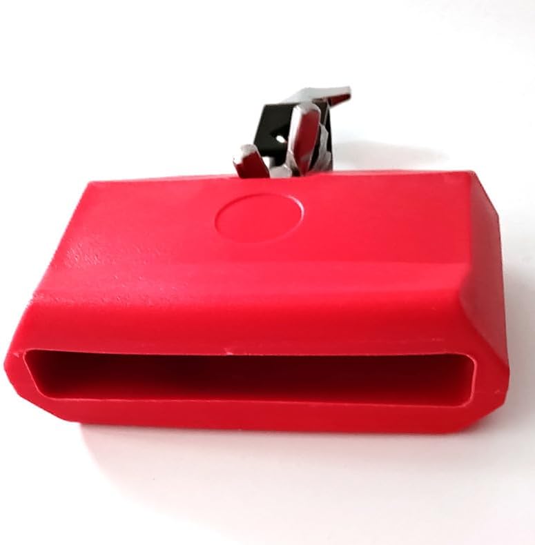 mocrcrel Plastic Musical Jam Block, Latin Percussion Instrument, Red，Hand Percussion (Red) - Image 3